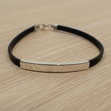 petsios Βραχιόλι καουτσούκ ασήμι