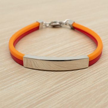 petsios Βραχιόλι καουτσούκ ασήμι