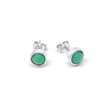 petsios Silver stud earrings with turquoise stones