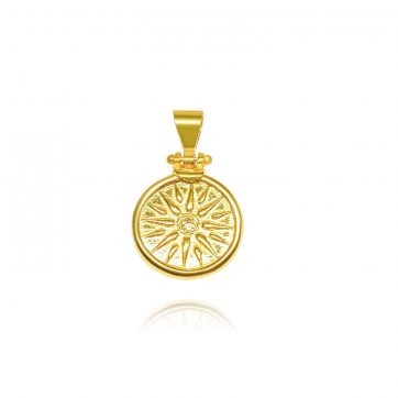 petsios Vergina star gold plated pendant