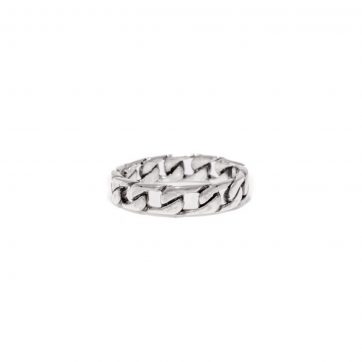 petsios Δαχτυλίδι με σχέδιο αλυσίδας