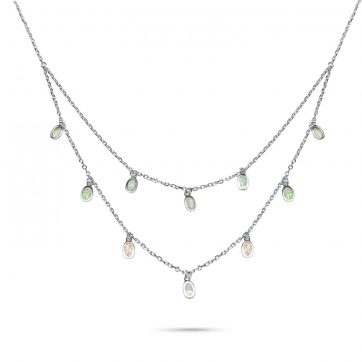 petsios Κολιέ με λευκό όπαλ