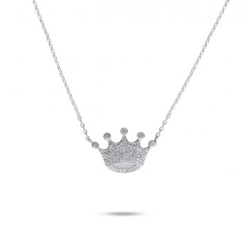 petsios Crown necklace with zircon stones