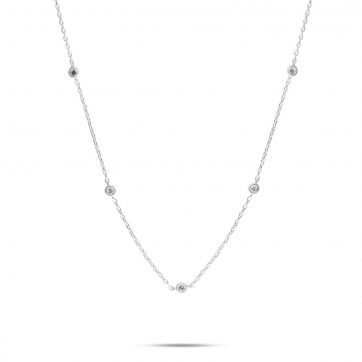 petsios Κολιέ με πέτρες ζιργκόν