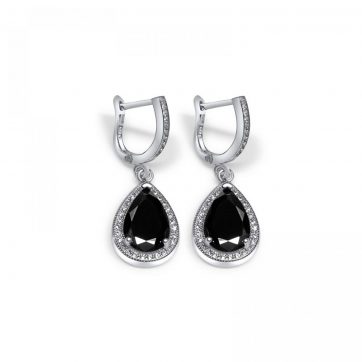 petsios Silver earrings with zircon stones