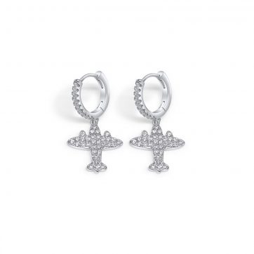 petsios Silver earrings with zircon stones