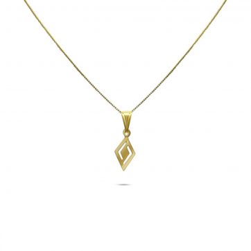 petsios Gold plated meander pendant
