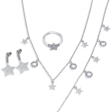 petsios Σετ με πέτρες ζιργκόν