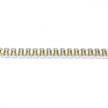 petsios Χειροπέδα ατσάλι δίχρωμη