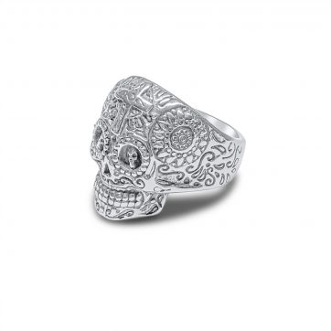 petsios Steel skull ring