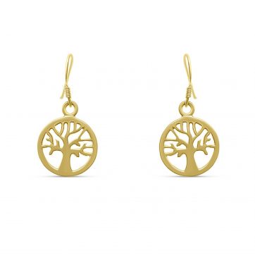 petsios Επίχρυσα σκουλαρίκια δέντρο της ζωής