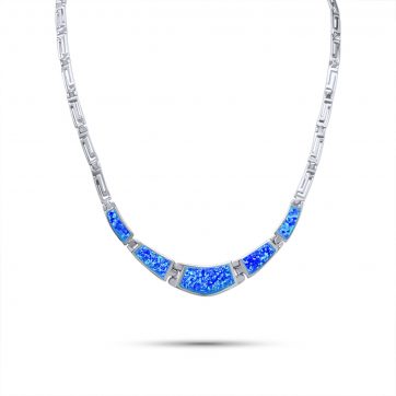 petsios Κολιέ με πέτρες όπαλ και μαίανδρο