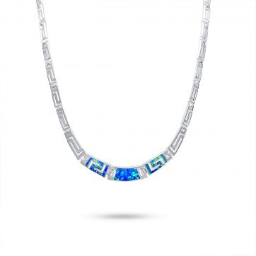 petsios Κολιέ με πέτρες όπαλ και μαίανδρο