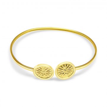 petsios Gold plated adjustable Vergina star bracelet