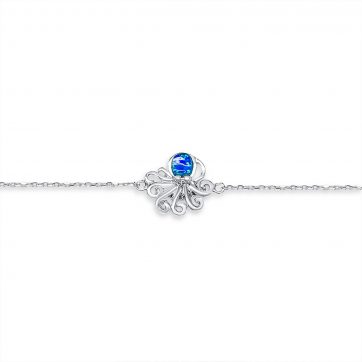 petsios Βραχιόλι χταπόδι με πέτρα όπαλ