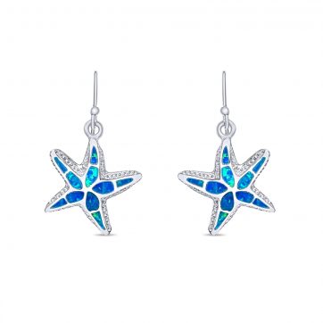 petsios Dangle starfish opal earrings 