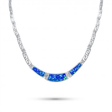 petsios Κολιέ με πέτρες όπαλ και μαίανδρο