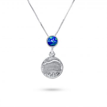 petsios Κολιέ Παρθενώνας με πέτρα όπαλ