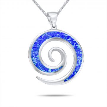 petsios Opal spiral pendant