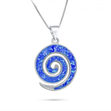 petsios Opal spiral pendant