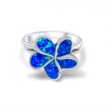 petsios Silver ring with opal stones