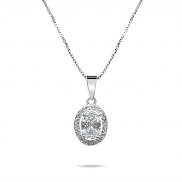 petsios Κολιέ με πέτρες ζιργκόν