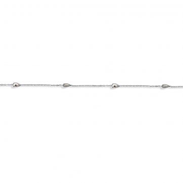 petsios Αλυσίδα ποδιού με πέτρες ζιργκόν