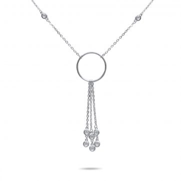 petsios Κολιέ με πέτρες ζιργκόν