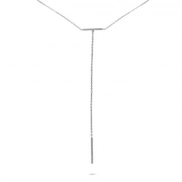 petsios Κολιέ σε στυλ Υ με πέτρες ζιργκόν