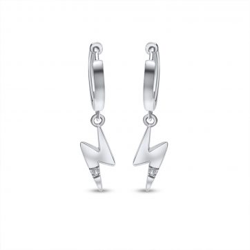 petsios Silver earrings with zircon stones