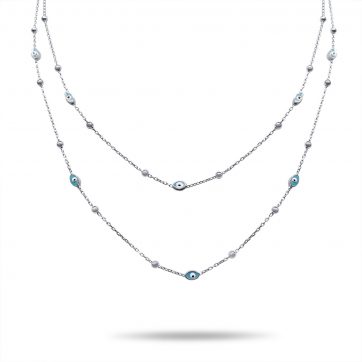 petsios Διπλό κολιέ με ματάκια