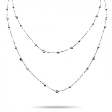 petsios Διπλό κολιέ με ματάκια