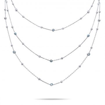 petsios Τριπλό κολιέ με ματάκια