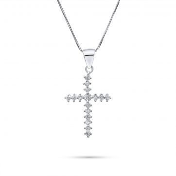 petsios Σταυρός με ζιργκόν πέτρες