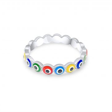 petsios Δαχτυλίδι μάτι πολύχρωμο