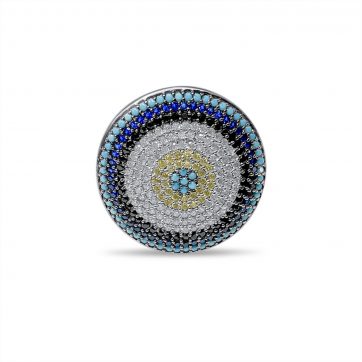 petsios Eye ring with zircon stones