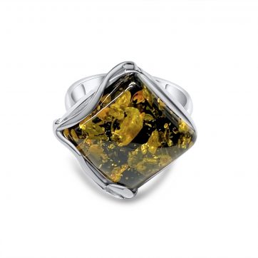 petsios Δαχτυλίδι με κεχριμπάρι