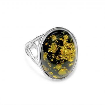 petsios Δαχτυλίδι με κεχριμπάρι