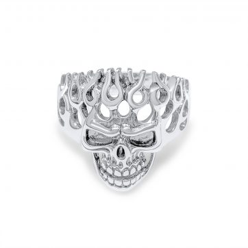 petsios Silver skull ring