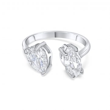 petsios Δαχτυλίδι με πέτρες ζιργκόν