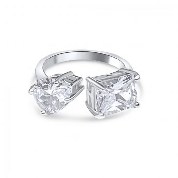 petsios Δαχτυλίδι με πέτρες ζιργκόν