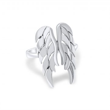 petsios Silver angel wings ring