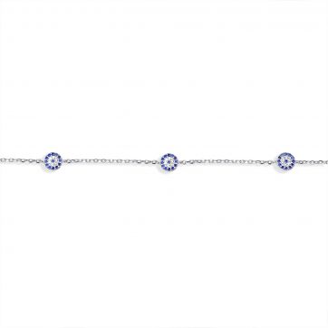 petsios Βραχιόλι μάτι με πέτρες ζιργκόν