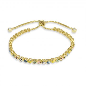petsios Gold plated eye bracelet 