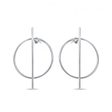 petsios Σκουλαρίκια κρεμαστός κύκλος