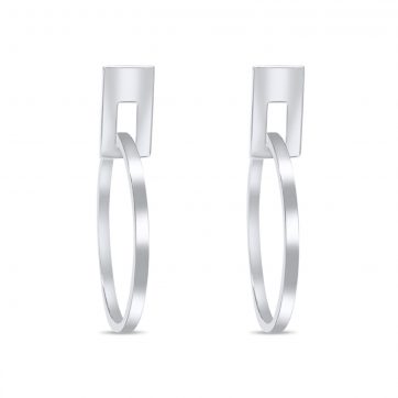 petsios Σκουλαρίκια κρεμαστός κύκλος