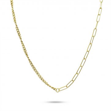 petsios Κολιέ επίχρυσο αλυσίδα