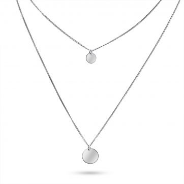 petsios Double necklace with dangles