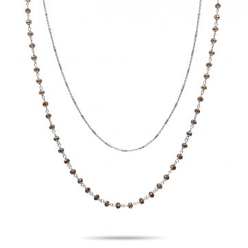 petsios Double necklace with beads