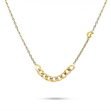 petsios Gold plated chain necklace